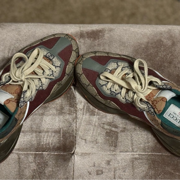 AUTHENTIC!!! Gucci multicolor sneakers Men sz 4.5. Runs a bit big - Picture 2 of 7